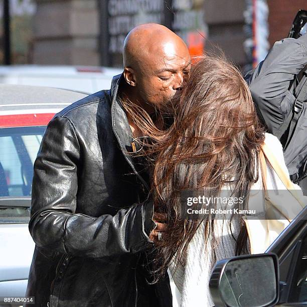 Singer Seal is seen out shopping SoHo on December 6, 2017 in New York City.