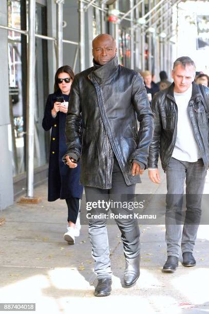 Singer Seal is seen out shopping SoHo on December 6, 2017 in New York City.