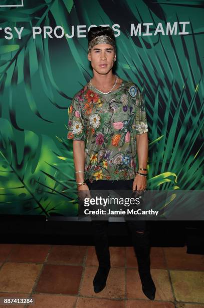 Guest attends the Artsy Projects Miami x Gucci: Special Thanks to Bombay Sapphire at The Bath Club on December 6, 2017 in Miami Beach, Florida.