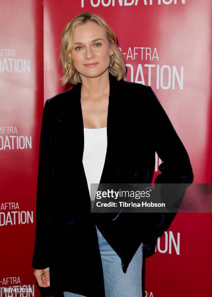 Diane Kruger attends SAG-AFTRA Foundation's conversations and screening of 'In The Fade' at SAG-AFTRA Foundation screening room on December 6, 2017...