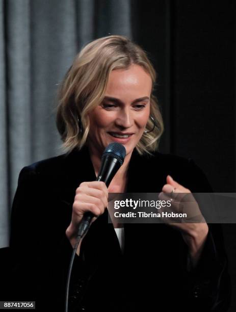 Diane Kruger attends SAG-AFTRA Foundation's conversations and screening of 'In The Fade' at SAG-AFTRA Foundation screening room on December 6, 2017...