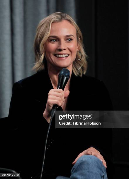 Diane Kruger attends SAG-AFTRA Foundation's conversations and screening of 'In The Fade' at SAG-AFTRA Foundation screening room on December 6, 2017...