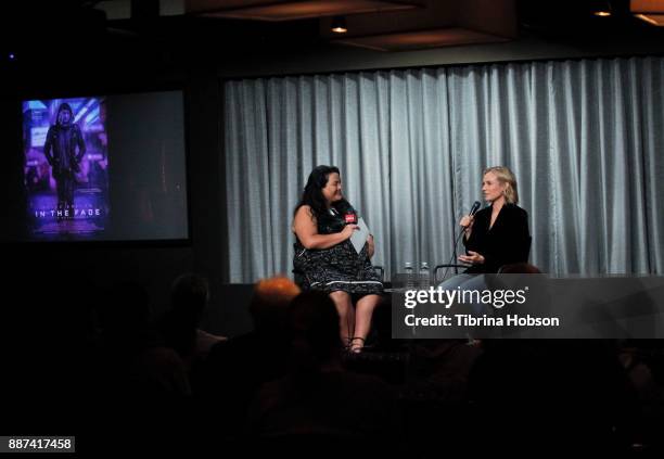 Jenelle Riley and Diane Kruger attend SAG-AFTRA Foundation's conversations and screening of 'In The Fade' at SAG-AFTRA Foundation screening room on...