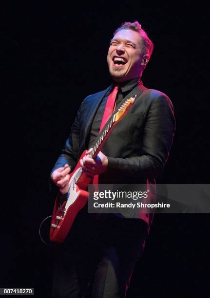 Isaac Hanson of the band Hanson performs on stage at The Wiltern on December 6, 2017 in Los Angeles, California.