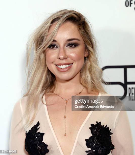 Actress Skyler Shaye arrives at the premiere of Front Row Filmed Entertainment's "The Pirates Of Somalia" at the TCL Chinese 6 Theatres on December...