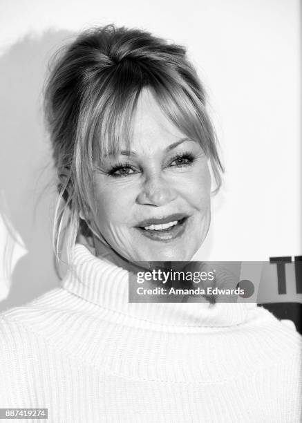 Actress Melanie Griffith arrives at the premiere of Front Row Filmed Entertainment's "The Pirates Of Somalia" at the TCL Chinese 6 Theatres on...