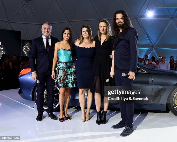 Head of BMW Group Cultural Engagement Thomas Girst, BMW Head of Brand Cooperation Hedwig Solis Weinstein, BMW North America VP of Marketing Trudy...