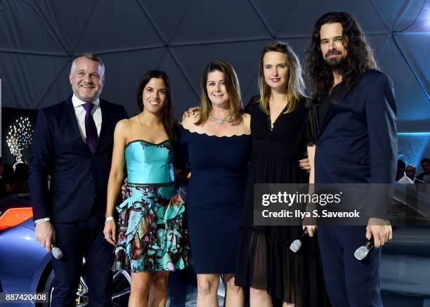 Head of BMW Group Cultural Engagement Thomas Girst, BMW Head of Brand Cooperations, Arts & Design, Hedwig Solis Weinstein, BMW North America VP of...