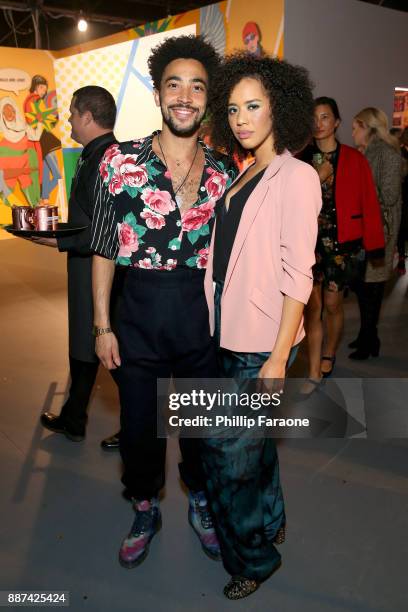 Michael Montgomery and Jasmin Savoy Brown attend Refinery29 29Rooms Los Angeles: Turn It Into Art Opening Night Party at ROW DTLA on December 6, 2017...