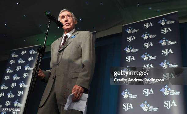 Gordon Banks is pictured during The SJA British Sports Awards 2017 at the Tower of London on December 6, 2017 in London, England.