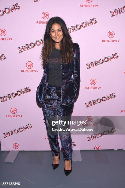 Emmanuelle Chriqui attends Refinery29 29Rooms Los Angeles: Turn It Into Art at ROW DTLA on December 6, 2017 in Los Angeles, California.