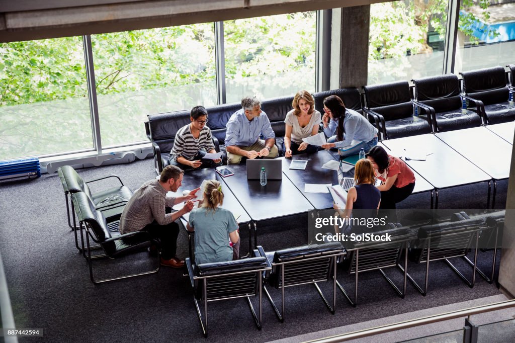 Business Team göra planer tillsammans