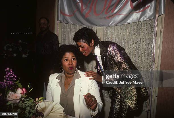 Michael Jackson attends his mother Katherine Jackson's birthday party on May 4, 1984 at a private location in Los Angeles, California.