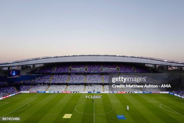 General View of Hazza bin Zayed Stadium, home of Al Ain FC of the UAE Pro League during the FIFA Club World Cup match between at Al Jazira and...