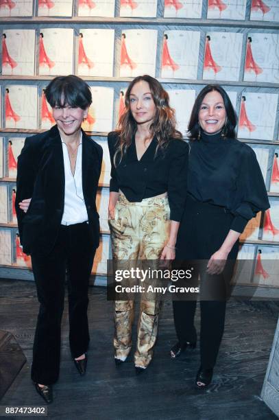 Melanie Acevedo, Kelly Wearstler and Dara Caponigro attend Kelly Wearstler hosts "The Authentics" book signing launch party for Melanie Acevedo and...