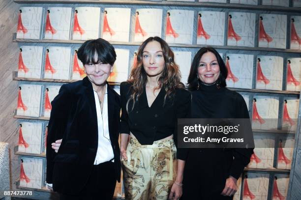 Melanie Acevedo, Kelly Wearstler and Dara Caponigro attend Kelly Wearstler hosts "The Authentics" book signing launch party for Melanie Acevedo and...