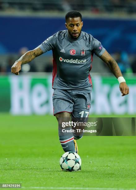 Jeremain Lens of Besiktas controls the ball during the UEFA Champions League group G soccer match between RB Leipzig and Besiktas at the Leipzig...