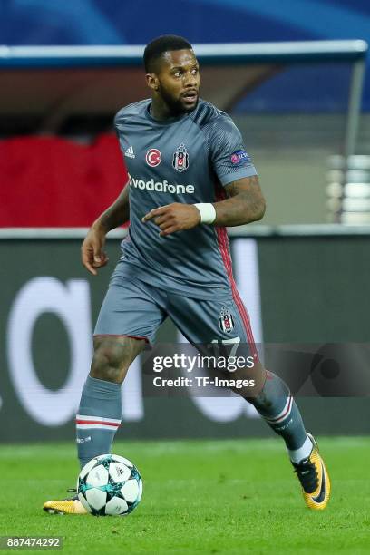 Jeremain Lens of Besiktas controls the ball during the UEFA Champions League group G soccer match between RB Leipzig and Besiktas at the Leipzig...