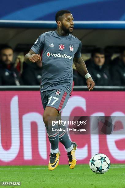 Jeremain Lens of Besiktas controls the ball during the UEFA Champions League group G soccer match between RB Leipzig and Besiktas at the Leipzig...