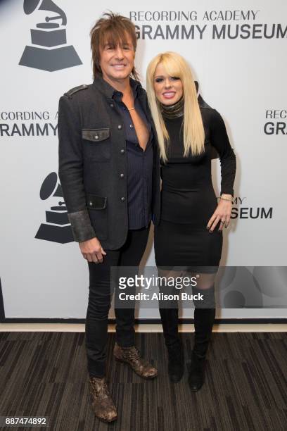 Richie Sambora and Orianthi attend The Drop: RSO: Richie Sambora & Orianthi at The GRAMMY Museum on December 6, 2017 in Los Angeles, California.