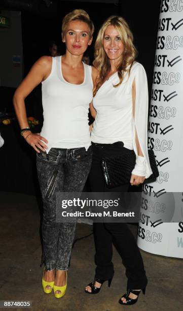 Diana Jenkins and Melissa Odabash attend the launch of Justin Timberlake's latest fashion collection of William Rast, at Selfridges on June 29, 2009...