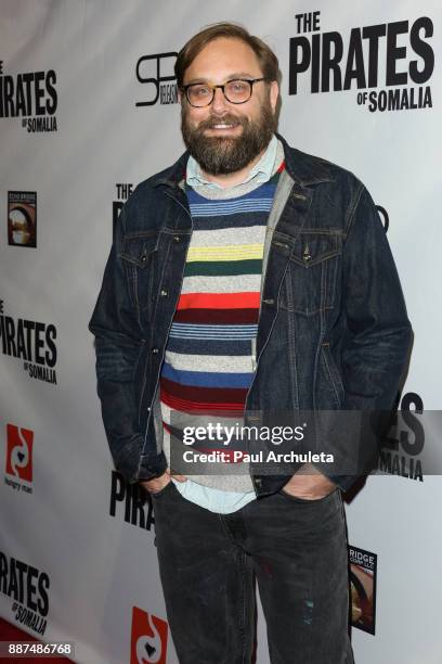 Actor Barak Hardley attends the premiere of "The Pirates Of Somalia" at The TCL Chinese 6 Theatres on December 6, 2017 in Hollywood, California.