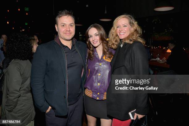 Theodore Melfi, Michelle Mylett and Kimberly Quinn attend the after party for Special Screening Of Netflix Films' "El Camino Christmas" at ArcLight...
