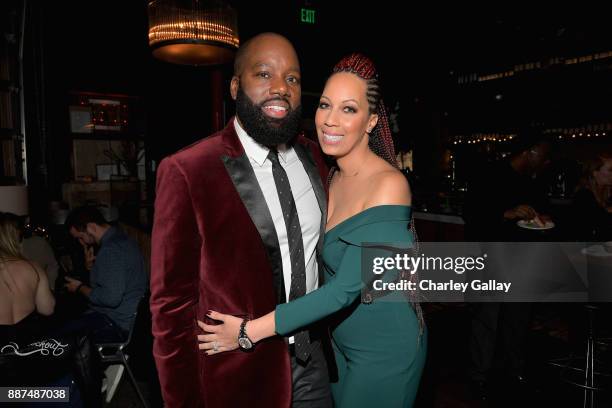 David E. Talbert and Lyn Talbert attend the after party for Special Screening Of Netflix Films' "El Camino Christmas" at ArcLight Cinemas on December...