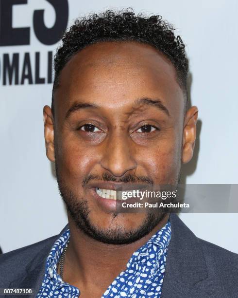 Actor Mohamed Hakeemshady attends the premiere of "The Pirates Of Somalia" at The TCL Chinese 6 Theatres on December 6, 2017 in Hollywood, California.