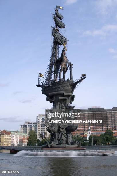 monument to peter the great - peter the great statue stock pictures, royalty-free photos & images