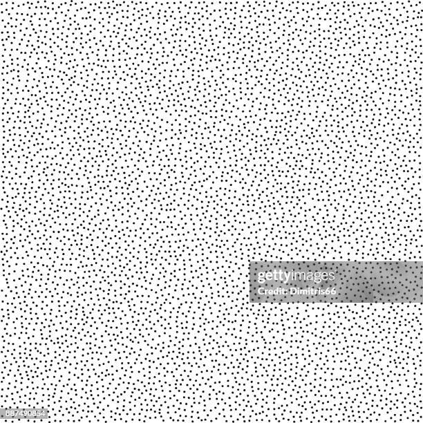 illustrations, cliparts, dessins animés et icônes de fond de texture vectorielle granulée - points noirs sur blanc - effet de pointillés
