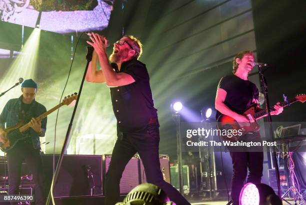 December 5th, 2017 - Scott Devendorf, Matt Berninger and Aaron Dessner of The National perform at The Anthem in Washington, D.C. The band released...