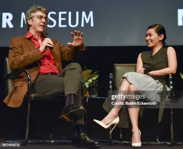 Director Alexander Payne and actress Hong Chau speak onstage at Hammer Museum presents The Contenders 2017 with "Downsizing" screening at Hammer...