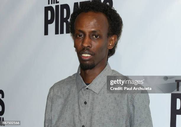 Actor Barkhad Abdi attends the premiere of "The Pirates Of Somalia" at The TCL Chinese 6 Theatres on December 6, 2017 in Hollywood, California.