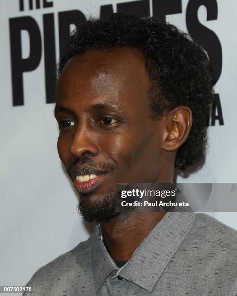 Actor Barkhad Abdi attends the premiere of "The Pirates Of Somalia" at The TCL Chinese 6 Theatres on December 6, 2017 in Hollywood, California.