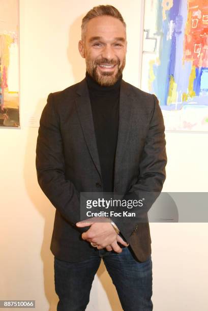 Actor Philippe Bas attends Caroline Faindt Exhibition Preview at Espace Reduit on December 6, 2017 in Paris, France.