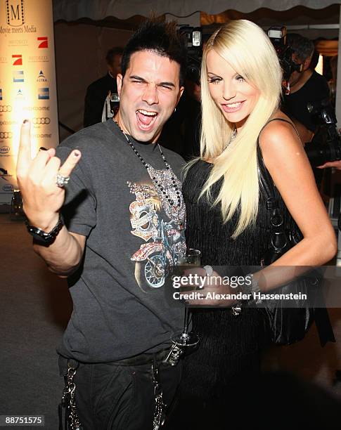 Marc Terenzi attends with Gina Lisa Lohfink the Movie Meets Media party at discoteque P1 on June 29, 2009 in Munich, Germany.