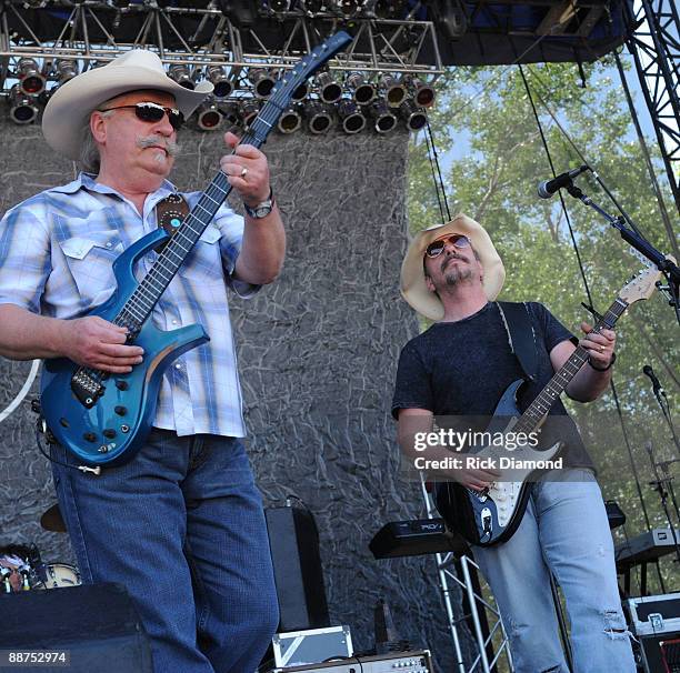 Howard Bellamy and David Bellamy perform during Country Stampede 2009 at Tuttle Creek State Park on June 28, 2009 in Manhattan, Kansas.