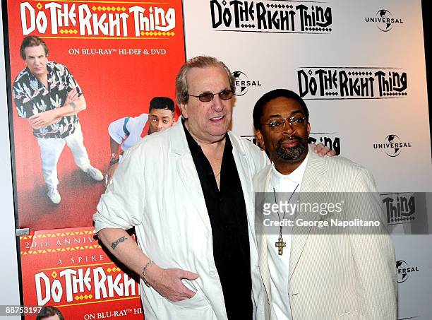 Actor Danny Aiello and director Spike Lee attend the 20th Anniversary screening of "Do The Right Thing" at the Directors Guild of America Theater on...
