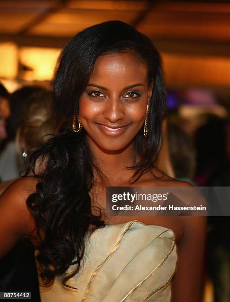 Sara Nuru attends the 'Movie Meets Media' party at discotheque P1 on June 29, 2009 in Munich, Germany.