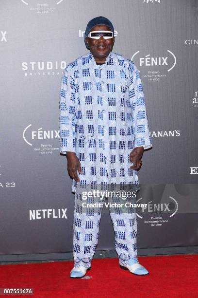 Foday Musa Suso attends the Premio Iberoamericano De Cine Fenix 2017 at Teatro de La Ciudad on December 6, 2017 in Mexico City, Mexico.