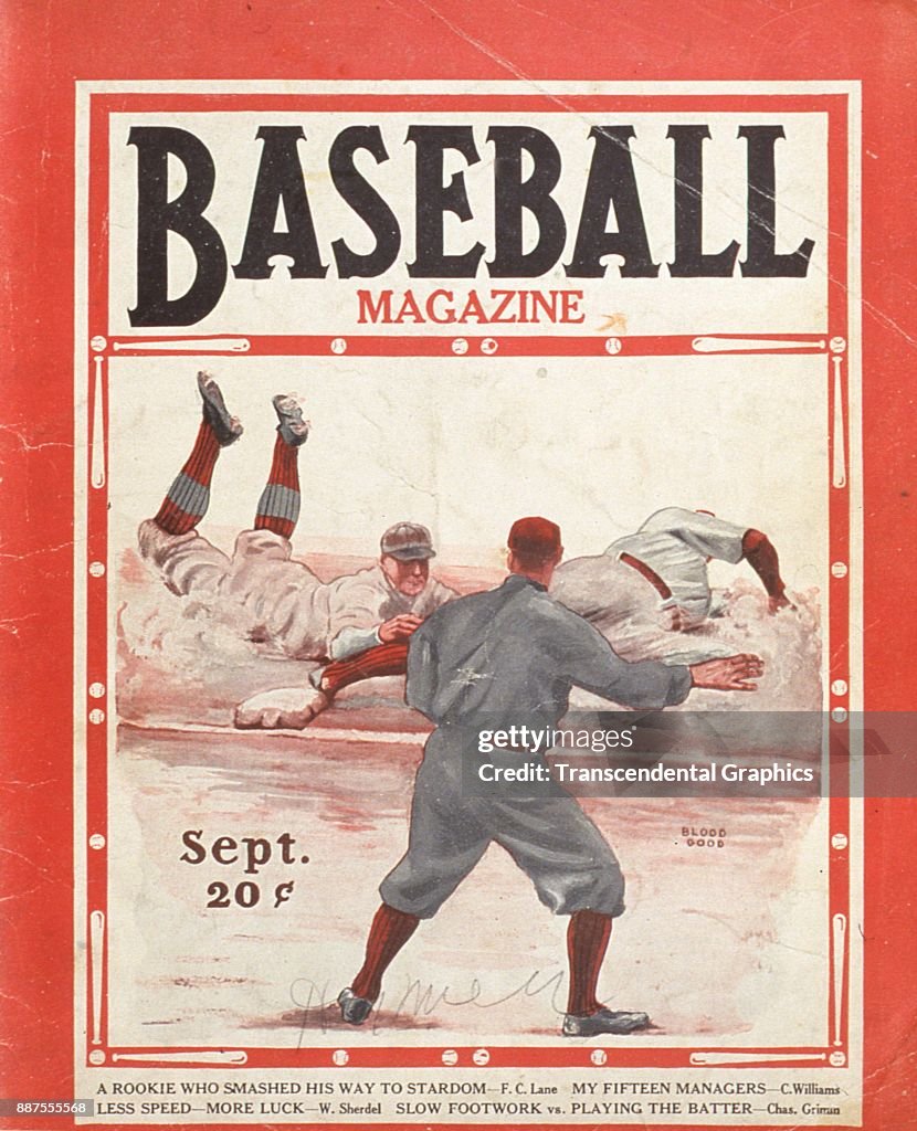 Baseball Magazine With On-Field Action