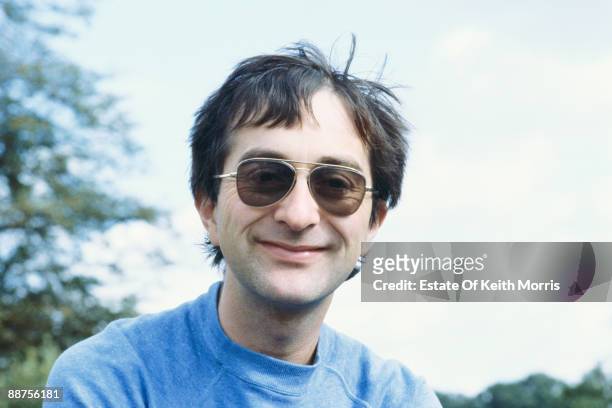 English actor, historian and broadcaster Tony Robinson during the filming of comedy sketch show 'Who Dares Wins', 1986.