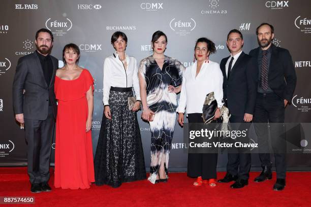 Pablo Larrain, Juan de Dios Larrain, Muriel Parra, Daniela Vega attend the Premio Iberoamericano De Cine Fenix 2017 at Teatro de La Ciudad on...