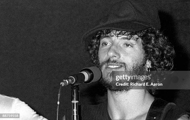 Bruce Springsteen performs on stage on Born To Run tour during a residency at the Bottom Line in August 1975 in New York.