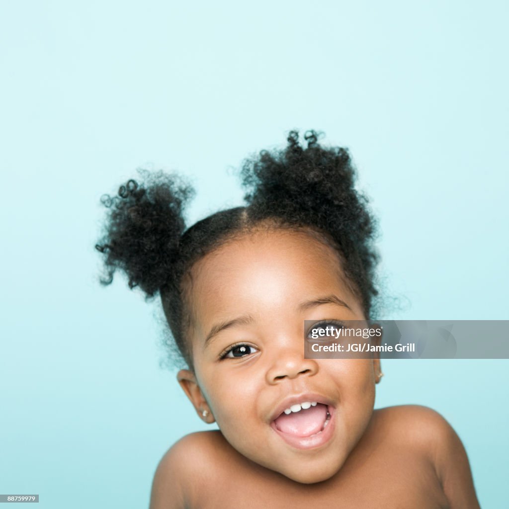 Portrait of African American girl