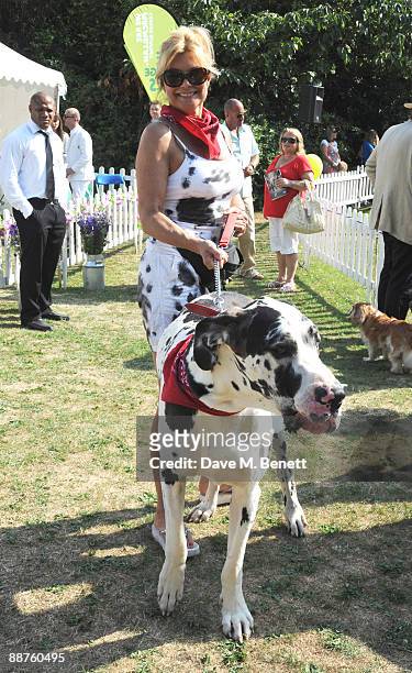 Jilly Johnson attends the Macmillan Dog Day, at the Royal Hospital Chelsea on June 30, 2009 in London, England.