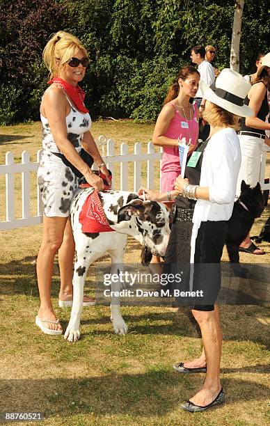 Jilly Johnson and Felicity Kendall attend the Macmillan Dog Day, at the Royal Hospital Chelsea on June 30, 2009 in London, England.