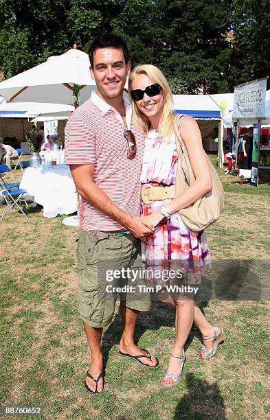 Camilla Dallerup and Kevin Sacre attend Macmillan Dog Day in aid of Macmillan Cancer Support in Royal Chelsea Hospital on June 30, 2009 in London,...