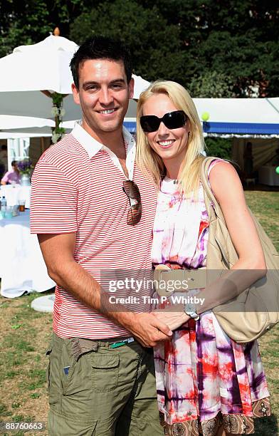 Camilla Dallerup and Kevin Sacre attend Macmillan Dog Day in aid of Macmillan Cancer Support in Royal Chelsea Hospital on June 30, 2009 in London,...